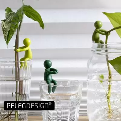Держатель для ростков Peleg Design Leafriend, набор 3 шт — аксессуар для размножения растений в вазе и горшке