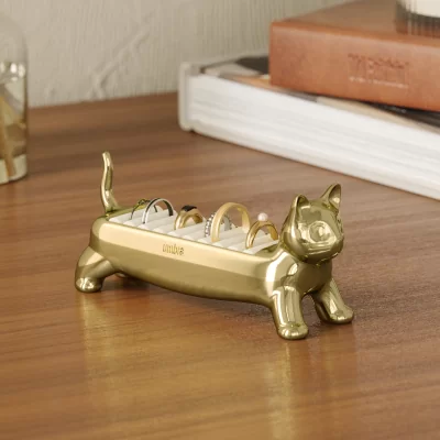 Держатель для колец и серег Umbra Ali Cat из металла, латунь