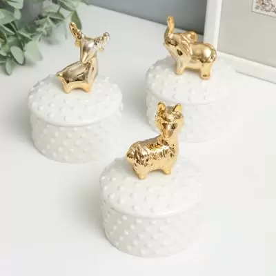 Шкатулка керамическая Пузырьки