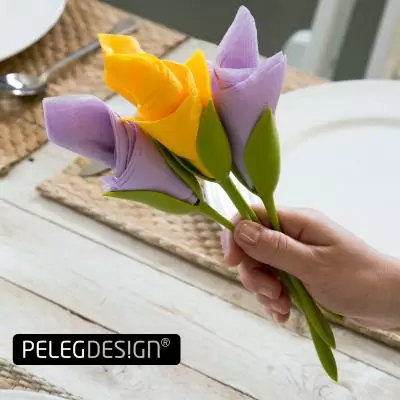 Держатели для салфеток в форме цветка Peleg Design Bloom, набор 4 шт