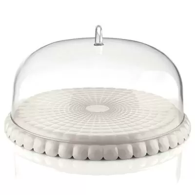 Блюдо сервировочное Guzzini Tiffany 30 см, молочно-белое