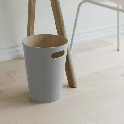 Корзина для мусора Umbra Woodrow, серая_УЦЕНКА