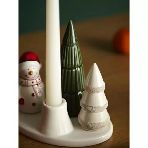 Подсвечник новогодний enchanted forest из коллекции new year essential, 14 см