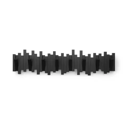 Вешалка настенная Umbra Sticks 8 крючков, черная