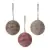 Набор елочных украшений rustic diamonds из коллекции new year essential, 3 шт.
