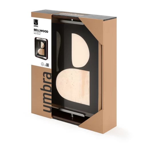 Стильная двусторонняя фоторамка Umbra Bellwood 20х25 см, темное дерево