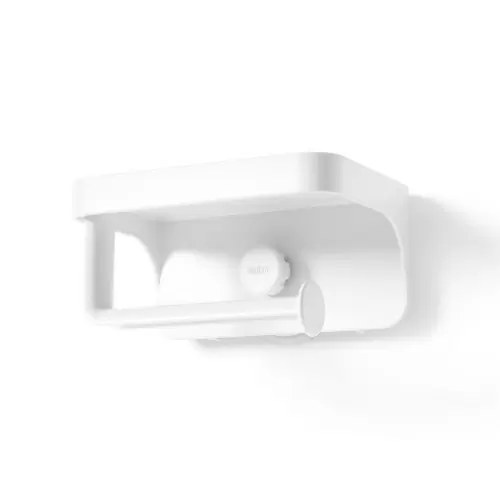Держатель для туалетной бумаги с полочкой Umbra Flex, белый