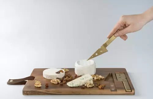 Доска для нарезки сыра + 2 ножа cheeseporn