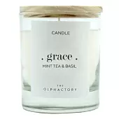 Свеча ароматическая Ambientair The Olphactory Grace, Мята и базилик, 40 ч