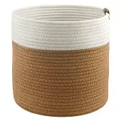 Корзина для хранения Bergenson Bjorn Ciary, D30х30 см, бежевая/горчичная