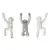 Вешалки-крючки Umbra Buddy, серые