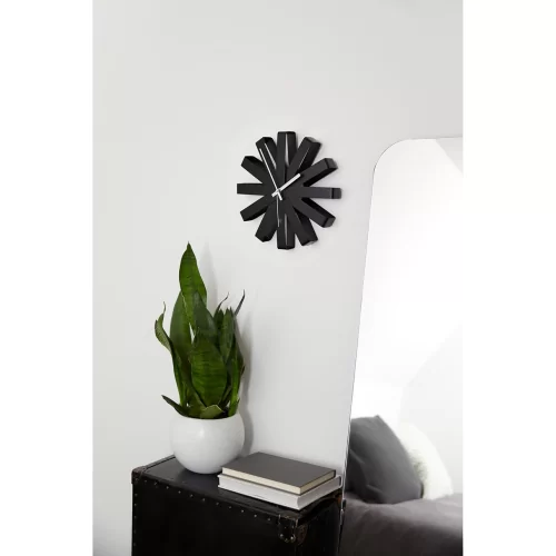 Часы настенные Umbra Ribbon D30 см, черныe