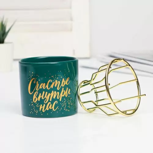 Подарочный набор из вазы и подставки для колец