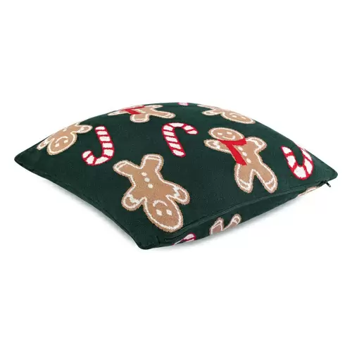 Подушка вязаная с новогодним рисунком gingerman из коллекции new year essential, 45x45 см