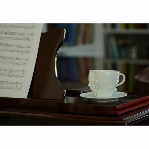 Чайная пара Tassen Talent Wolfgang Amadeus Mozart 260 мл, белая