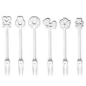 Набор из 6 вилок для закусок Guzzini Cutlery Love, стальные