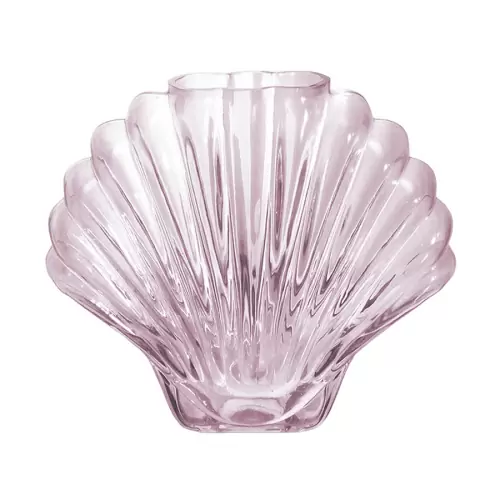 Ваза для цветов Doiy Seashell, 20 см, розовая