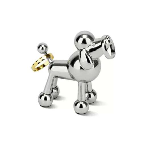 Подставка для колец Umbra FrenchPoodle Zoola, хром