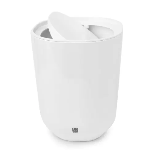 Контейнер мусорный с крышкой Umbra Step, белый