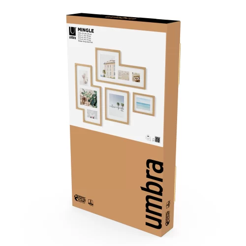 Набор фоторамок Umbra Mingle Gallery 4 шт, дерево