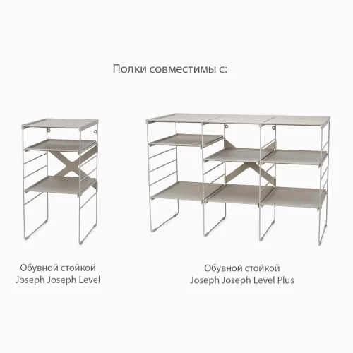 Дополнительные полки для обуви Joseph Joseph Level, 2 шт