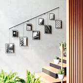 Панно для фотографий Umbra Exhibit с 9 рамками, черное