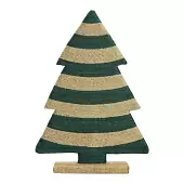 Декор новогодний trendy stripes из джута и гофрированного картона из коллекции new year essential
