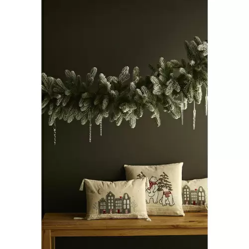 Подушка декоративная snowy town из коллекции new year essential, 30х45 см