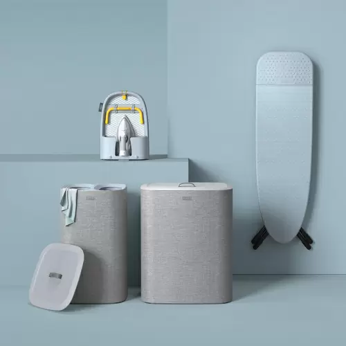 Корзина для белья tota™ 90 л, серая