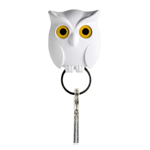 Держатель для ключей Qualy Night Owl, белый