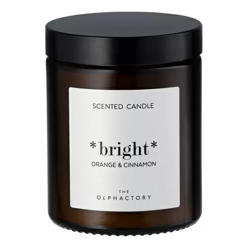 Свеча ароматическая the olphactory, bright, orange&cinnamon, 30 ч