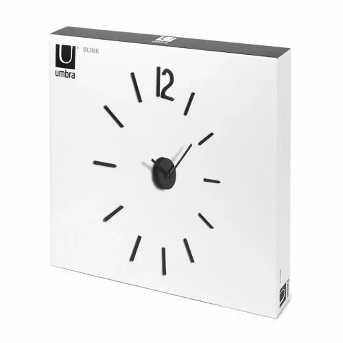 Часы настенные Umbra Blink, черные