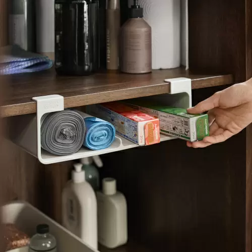 Органайзер для пленки, фольги и пакетов Joseph Joseph CupboardStore, светло-серый