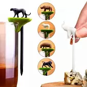 Набор шпажек-маркеров для бокалов QUALY Hot animal