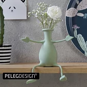 Ваза для цветов Peleg Design Florino, мятная — стильная силиконовая ваза для интерьера дома и офиса