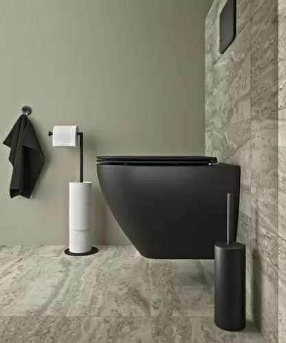 Держатель для туалетной бумаги Bergenson Bjorn Bath Lea, черный