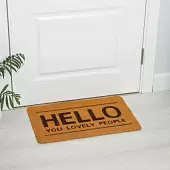 Коврик придверный  Доляна Hello