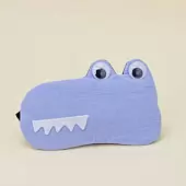 Маска для сна с гелевым вкладышем ILikeGift Crocodile, голубая