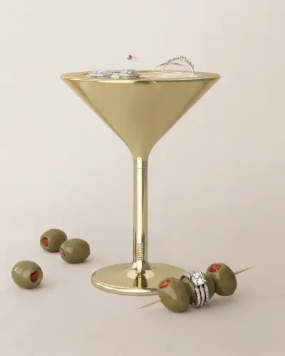 Подставка для колец Umbra Tini Martini, латунь
