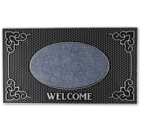 Коврик придверный резиновый Доляна Welcome 40х70 см