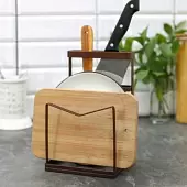 Подставка для для кухонной утвари Доляна Лофт, коричневая