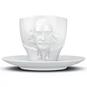 Чайная пара Tassen Talent William Shakespeare 260 мл, белая