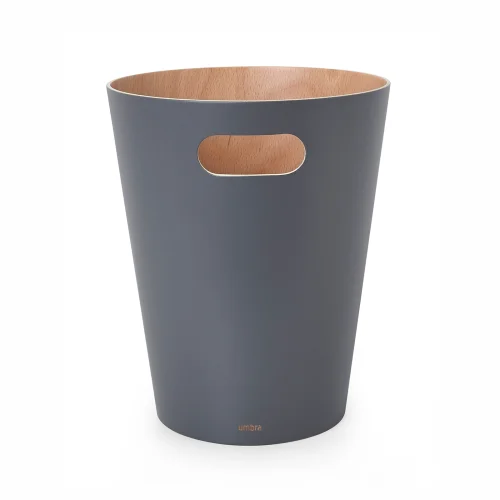 Корзина для мусора Umbra Woodrow, графит