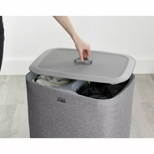 Корзина для белья tota™ 90 л, серая