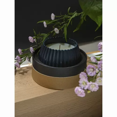 Свеча ароматическая sandalwood, bergamot & citrus из коллекции edge, синий