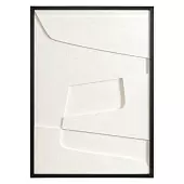 Панно декоративное с эффектом 3d minimalism, 50х70 см, бежевый