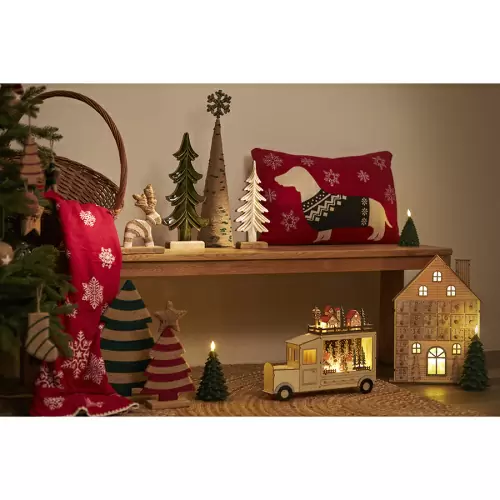 Предпраздничный календарь (адвент-календарь) с подсветкой festive house из коллекции new year essential