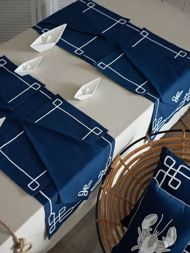 Салфетка под приборы navy story из коллекции sea treasures, 33х48 см