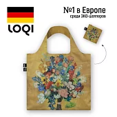 Складная сумка LOQI Vincent van Gogh Flower Pattern Gold