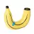 Ваза для цветов Doiy Banana 19 см, желтая